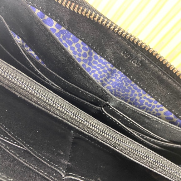 Co-Lab Black Leather Patchwork Wallet - Picture 5 of 14